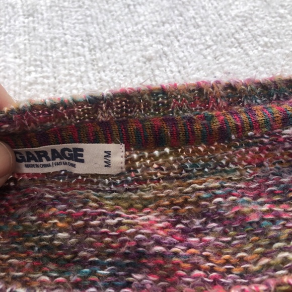 Knitted garage size medium sweater, multicoloured- soft and warm- slightly worn - Picture 2 of 6